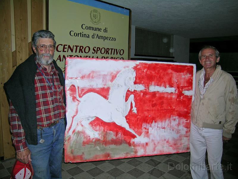 immagine 140.JPG - Dario in compagnia di Franco Menagutto  presso il centro sportivo di Fiames , Cortina d'Ampezzo